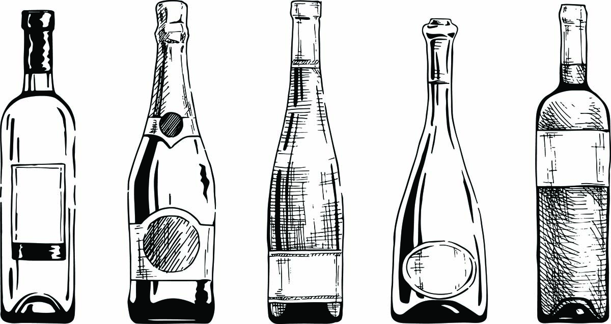 Wine Bottle Sizes, Shapes and Colors Guide