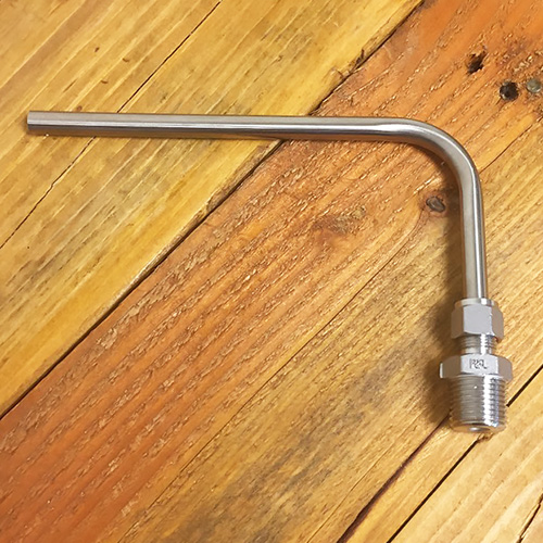 CLOSEOUT - Pickup Dip Tube for Kettles - Stainless - 3/8