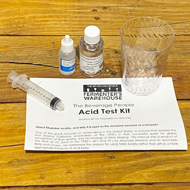 Acid Test Kit - Wine Acid Titration Kit by The Beverage People
