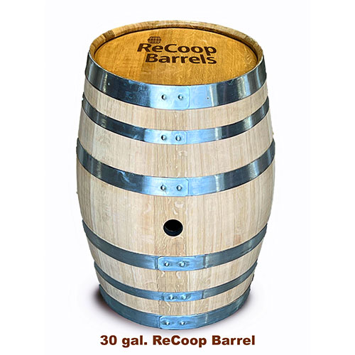 French Oak Recoop Barrel in Sonoma County 30 gallons