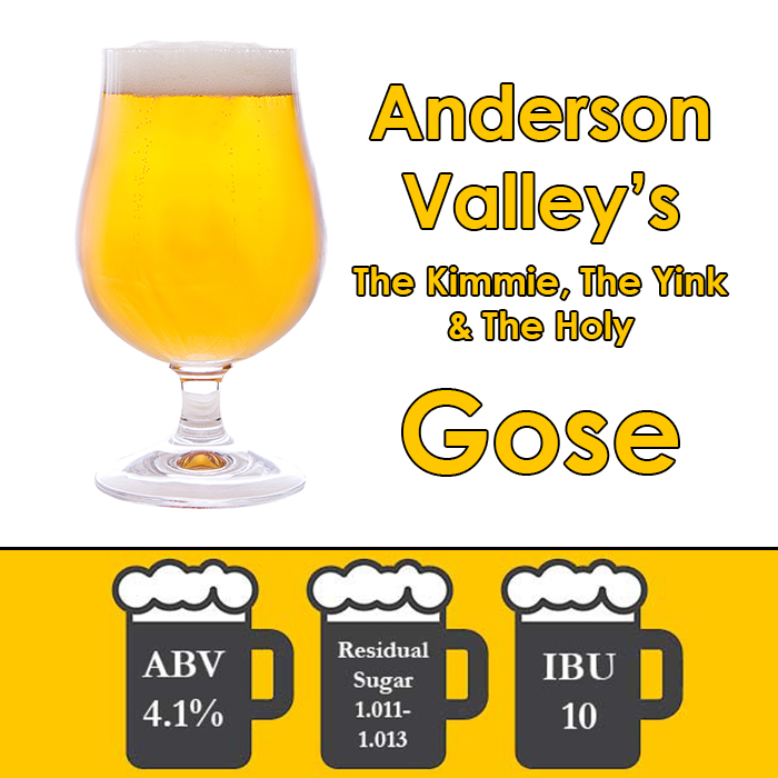 DISCONTINUED - Gose (unfruited) by Anderson Valley Brewing - All Grain Beer Kit - 5 gal