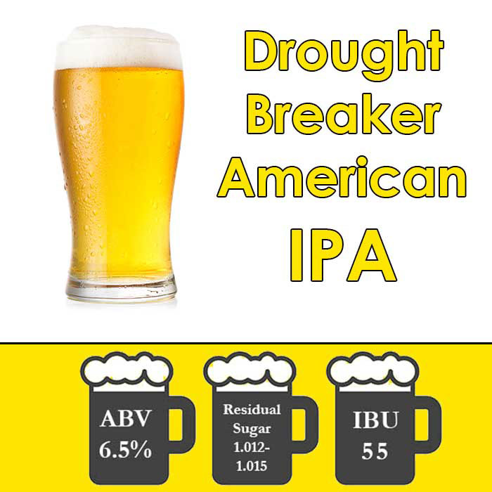 Drought Breaker American IPA Partial Mash Extract Beer Kit 5 Gal