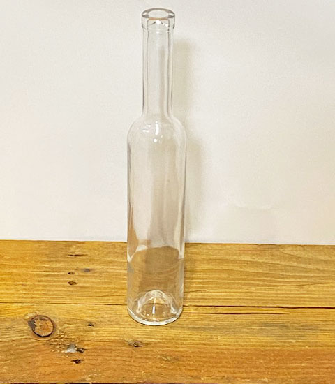 500 mL Bellissima Bottles - Clear Flint  - Bartop Cork Finish - Punted - Case of 12