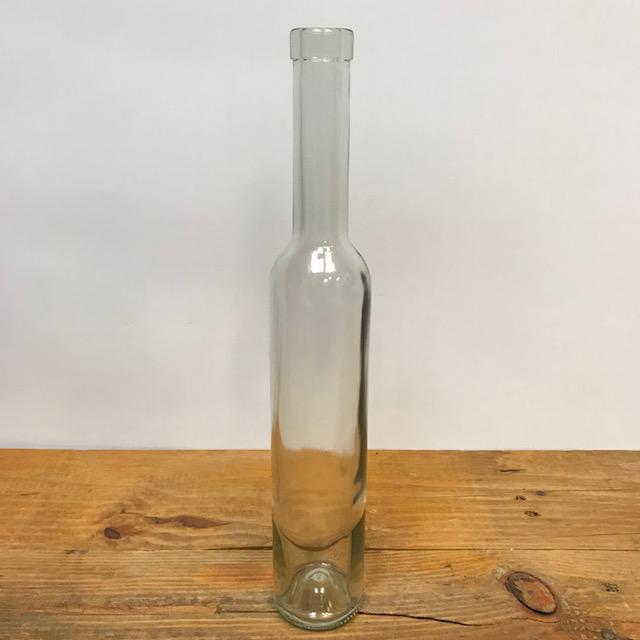 375 mL Bellisima Flint Clear Wine Bottles, Long Neck - Case of 12