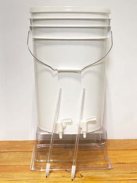 Bottling Bucket - Two Spout - with Lid