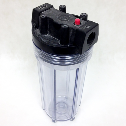 Filter Housing - 10 inch - Clear Plastic with 1/4 NPT