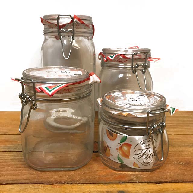 Flip Top Glass Jar - 1.5 Liters - Bormioli Rocco Fido Jar for Preserving & Storage 1
