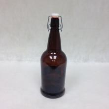 E-Z CAP - Flip Top Pressure Bottle - Brown Glass - 1 Liter
