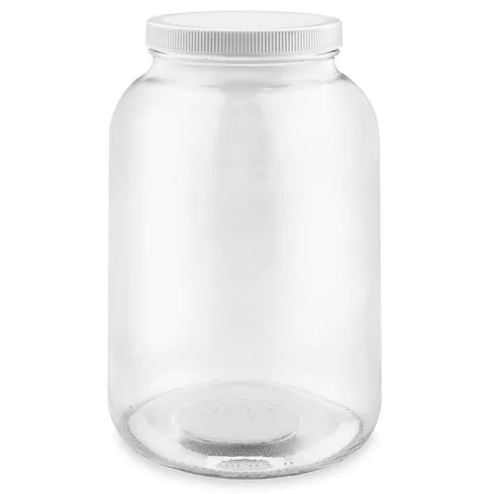 Gallon Glass Wide Mouth Jar with Lid - Use for storage
