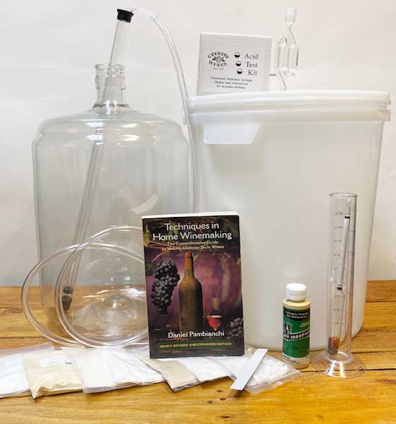 Harvest Essentials™ White Winemaking Fermentation Kit - Equipment & Supplies - 6 Gallons Wine Capacity