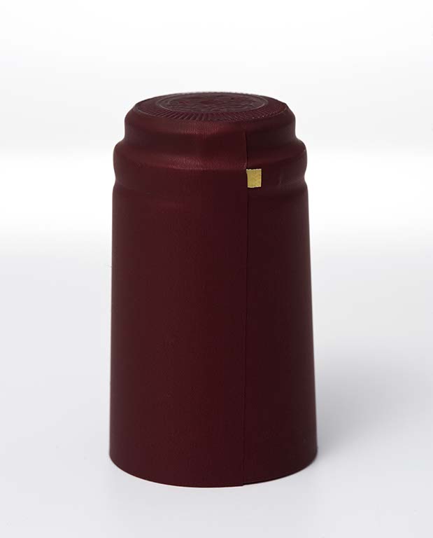 DISCONTINUED - Burgundy Matte OVERSIZE Capsule for Bar Top & Euro-Neck - PVC Heat Shrink Sleeve - Single 1