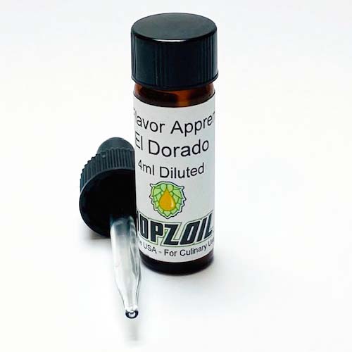 Hopzoil - El Dorado Steam Distilled Essential Oil - 4 ml Diluted - Includes Dropper