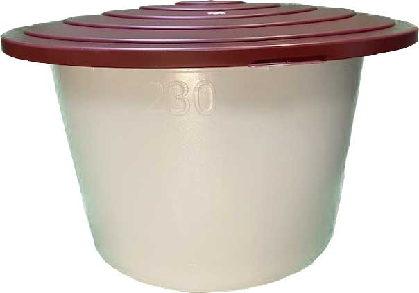 CLOSEOUT - Lid for #10148 - 60 Gallon Round Bucket 1
