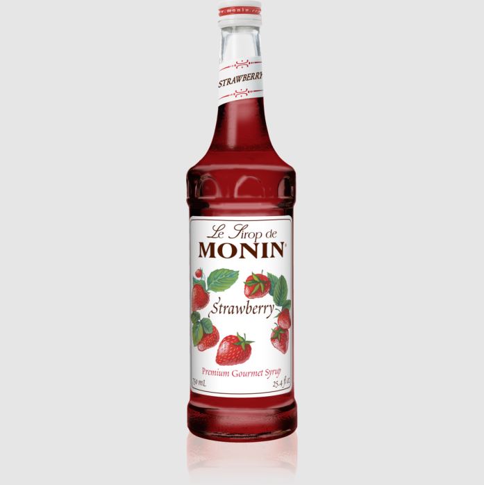 CLOSEOUT - Monin Syrup - Strawberry Flavor - 750 ml