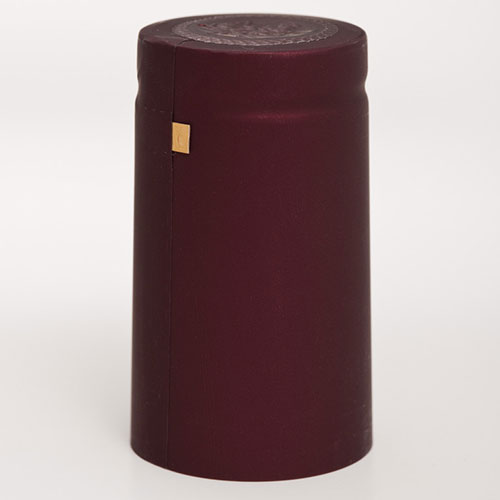DISCONTINUED - Burgundy Matte OVERSIZE Capsule for Bar Top & Euro-Neck - PVC Heat Shrink Sleeve - Single