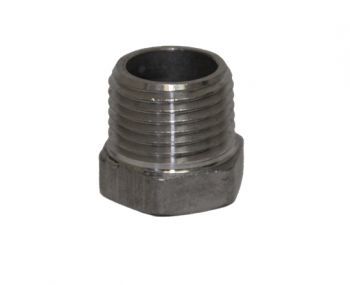 Hex Plug, 1/2 304 SS