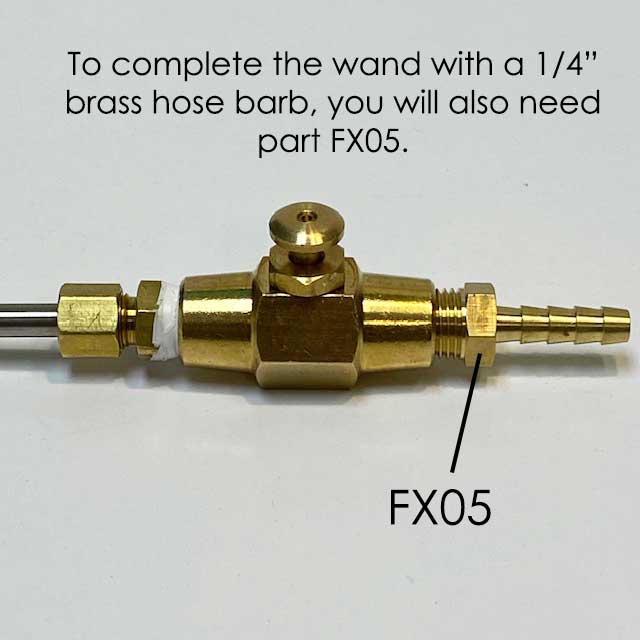 Gas Purge Wand with Button Valve 3