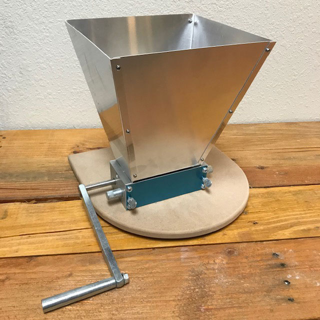 Roller Mill with Hopper and Base - Adjustable - STAINLESS ROLLERS