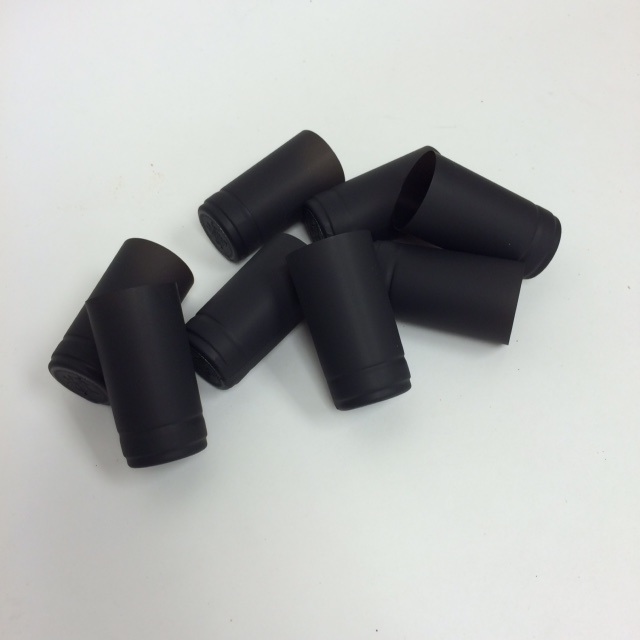 Black Matte - Heat Shrink Sleeve - PVC Wine Bottle Capsule - Single 1