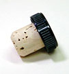 Black Plastic Bartop Corks - 27 x 19.5 mm - Pack of 12