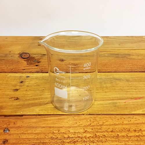 DISCONTINUED - 400 mL Beaker, Low form borosilicate glass/student grade