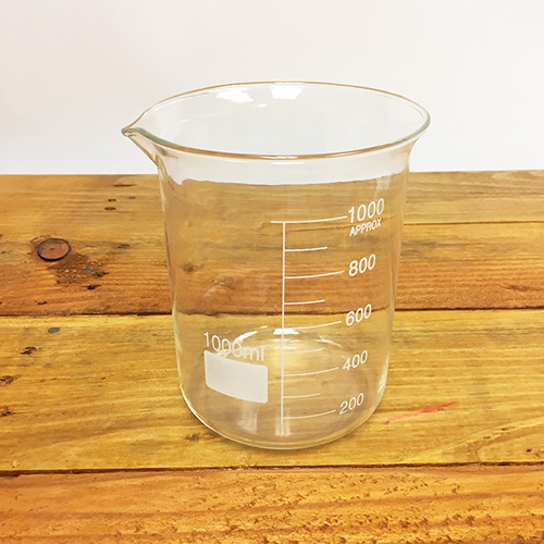 DISCONTINUED - 1000 mL Beaker, Low form borosilicate glass/student grade