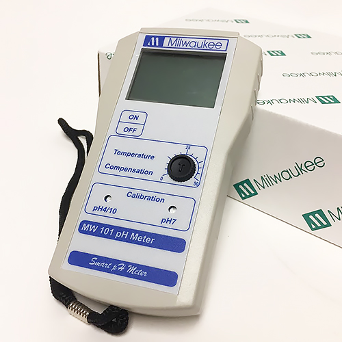 pH Meter, Milwaukee 0-14pH, Battery, Double Junction pH Probe, 4, 7 buffers and Screwdriver 1