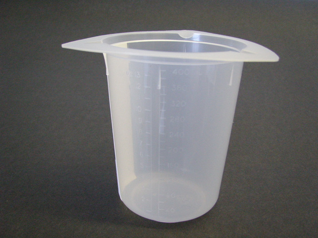 400 mL Graduated Beaker, polypropylene, each