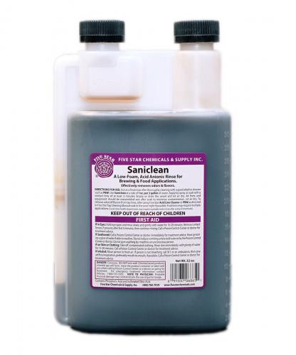 Saniclean by 5 Star - Low Foam Sanitizer - 32 oz.