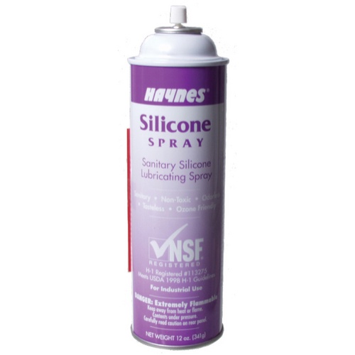 Haynes Silicone Spray - NSF Approved Food Safe - 12 oz.