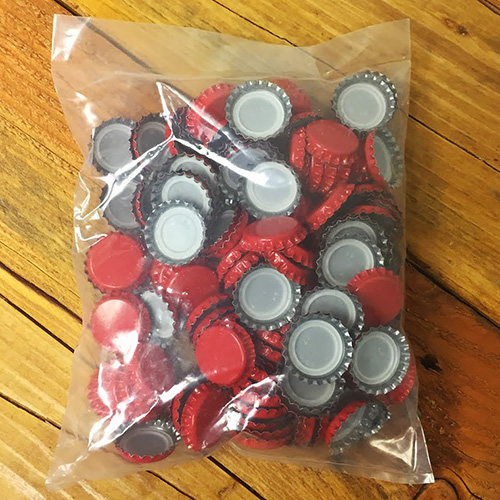 Crown Caps - Red - Standard 26 mm - Oxygen Absorbing - 144 ct.