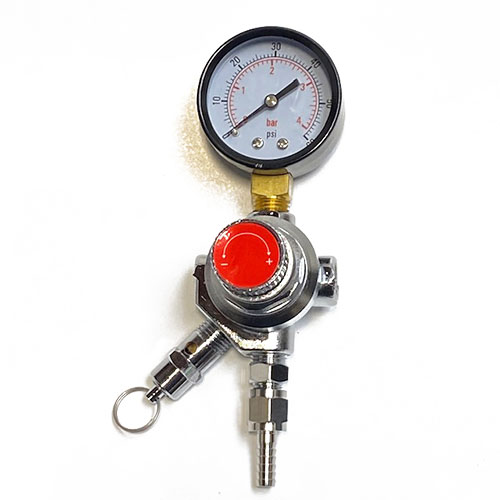 CO2 Regulator -Single Gauge - 0-60 PSI - WITHOUT Stem and Hexnut