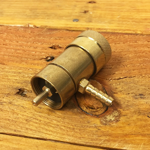 Oxygen Regulator for Disposable O2 Tanks - Brass