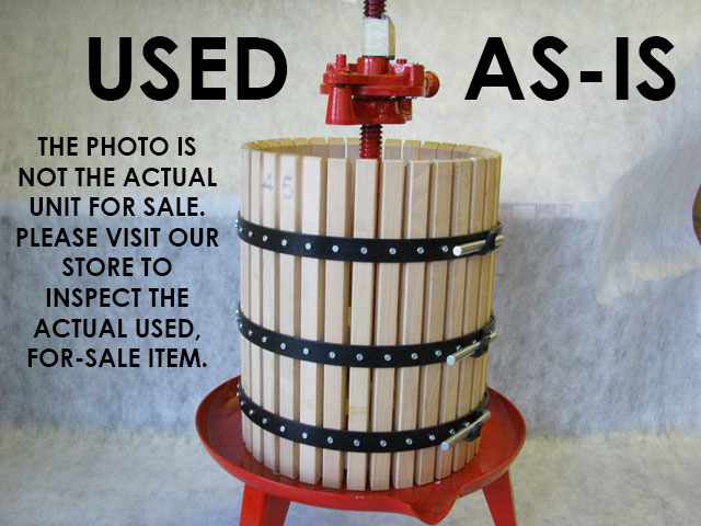 USED AS-IS - #40 Wine Press - 18 gallon - Ratchet Press