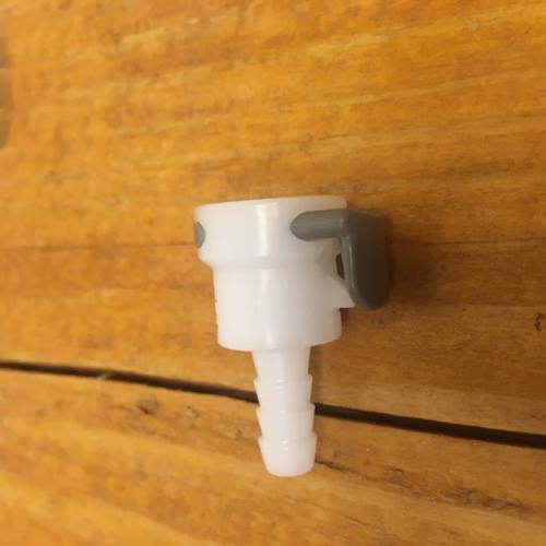 Quick Disconnect - 1/4 in. hose barb - acetal plastic - FEMALE SIDE ONLY