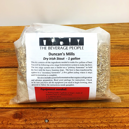 Duncan's Mills - Dry Stout - One gallon All Grain Ingredient Kit