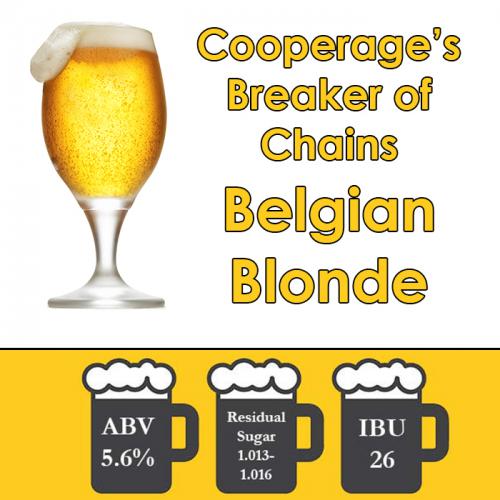 Cooperage Brewing's Breaker of Chains Belgian Blonde