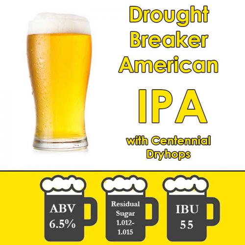 Drought Breaker with Centennial - American IPA - All Grain Beer Kit - 5 gal
