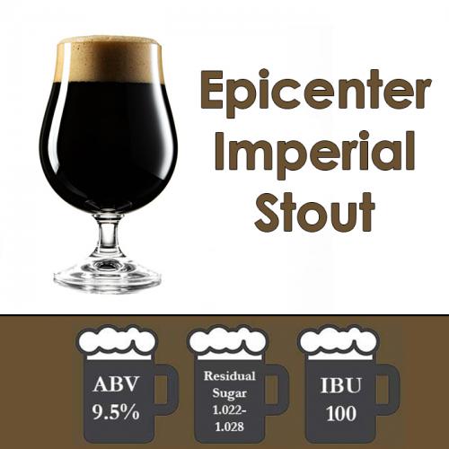 DISCONTINUED - Epicenter - Imperial Stout - Partial Mash Extract Beer Kit - 5 Gal