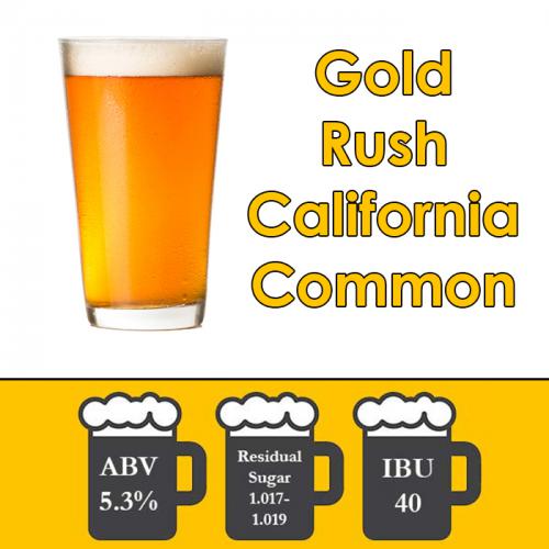 DISCONTINUED - Gold Rush - California Common - Partial Mash Extract Beer Kit - 5 Gal