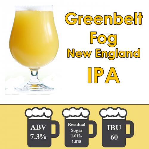 Greenbelt Fog - New England-style IPA - Partial Mash Extract Beer Kit - 5 Gal