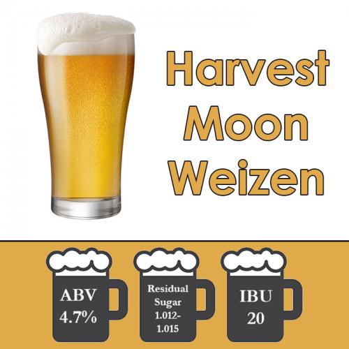 TEMPORARILY UNAVAILABLE - Harvest Moon - German Weizen Wheat Beer - Basic No-Mash Extract Beer Kit - 5 Gal