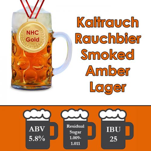 Kaltrauh Rauchbier - Smoked Amber Lager - Gold Medal Winner 2023 NHC - All Grain Beer Kit - 5 Gal