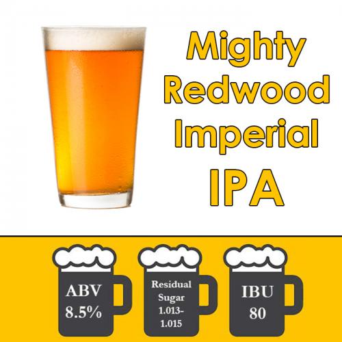 Mighty Redwood - Imperial IPA - Partial Mash Extract Beer Kit - 5 Gal