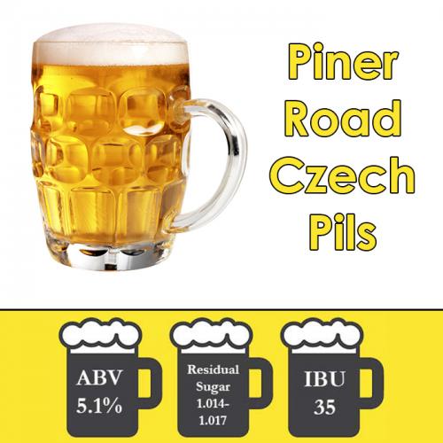 DISCONTINUED - Piner Road Pils - Czech Pilsner - All Grain Beer Kit - 5 Gal