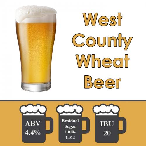 scheuren koelkast Verandert in West County - American Wheat Beer - Extract Beer Kit - 5 Gal | The Beverage  People