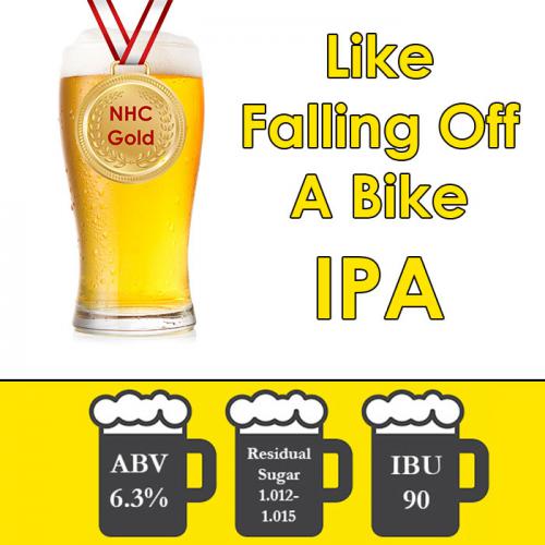 Like Falling Off A Bike IPA - Gold Medal Winner 2023 NHC - All Grain Beer Kit - 5 Gal