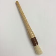 Pastry Brush - 6 x 1 - Waxing Brush - Boar Bristles with Wood Handle