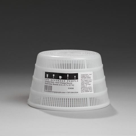 Cheese Mold - Round Perforated Basket (4.3 x 5.9 x 3.7 H)