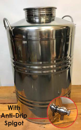 UNAVAILABLE - SOLD OUT FOR 2024 - Economy Fusti - 100 Liter  Stainless Tank - Type A